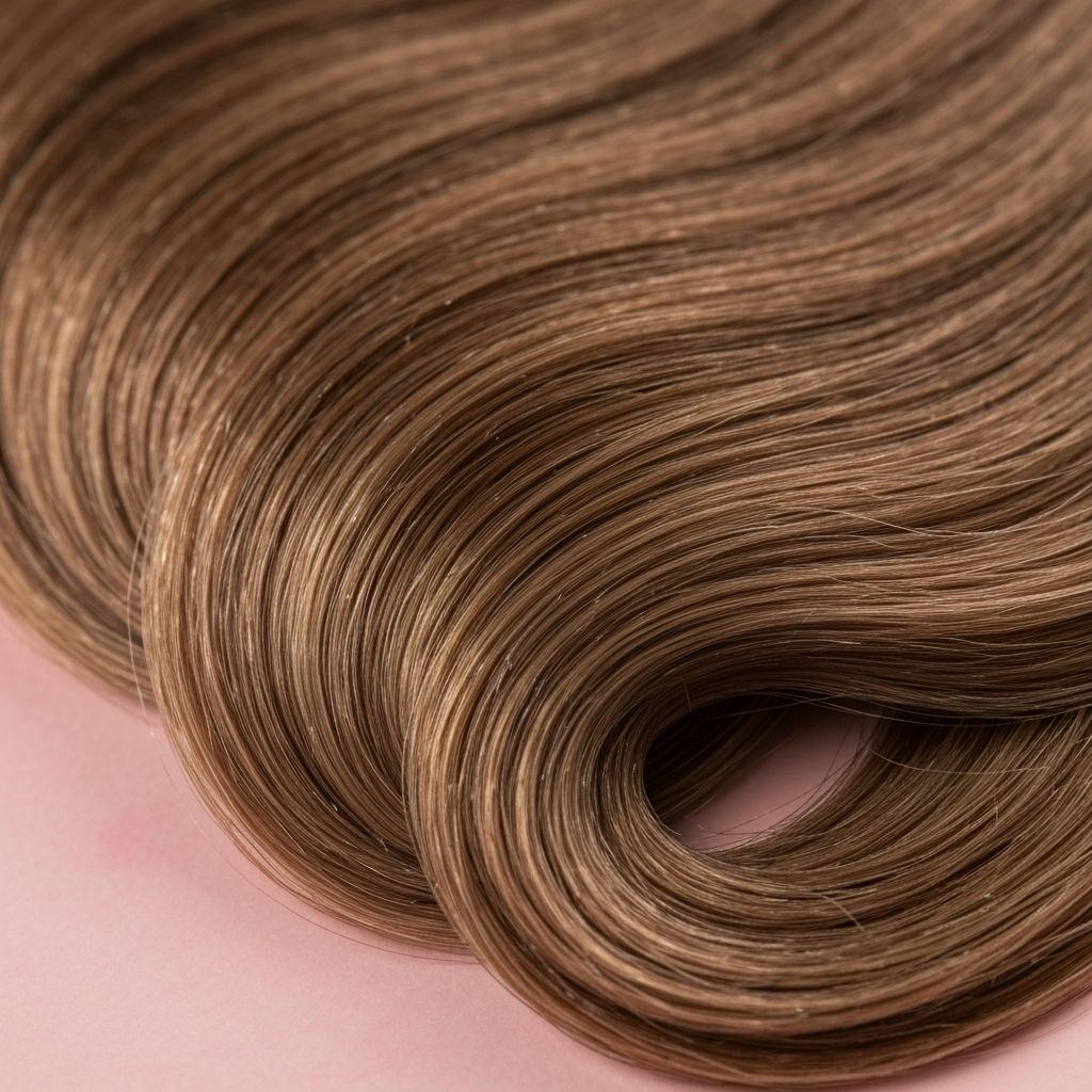 Premium hair extensions detail